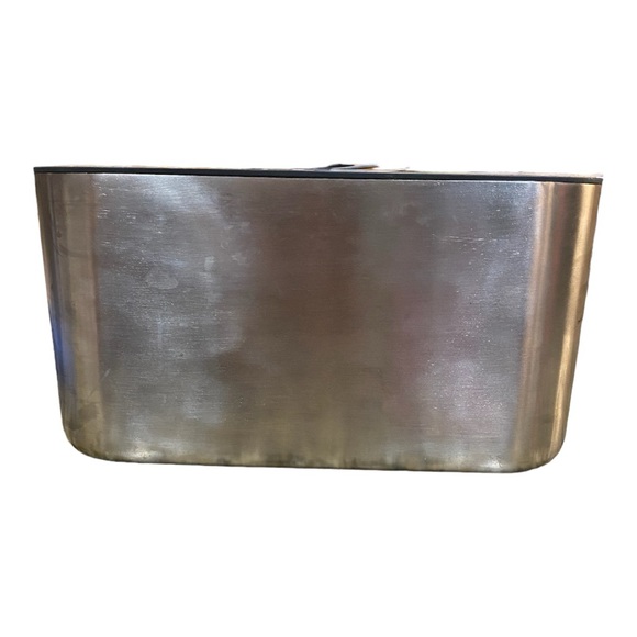 Joseph Joseph bread bin/box 12” x 8” x 7” stainless steel with bamboo lid. EUC - Picture 3 of 7